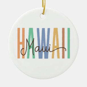 Maui Hawaii (Sands) Ceramic Tree Decoration