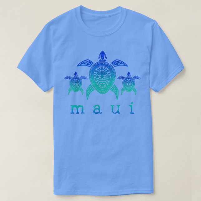 Maui Hawaii Sea Turtles Hawaiian Scuba Diving Souv T-Shirt (Design Front)