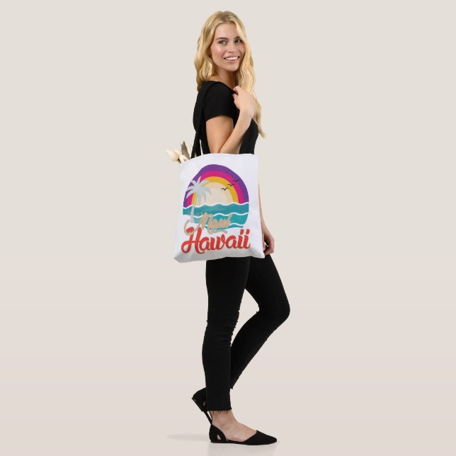 Maui Hawaii Sunset Beach Waves Tote Bag (On Model)