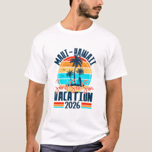 Maui Hawaii Vacation 2026 Souvenir Matching Family T-Shirt