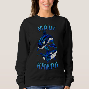 Maui Hawaii Vacation Tribal Orca Sweatshirt