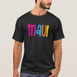 Maui Hawaii Vintage Colourful Beach Vacation Aloha T-Shirt