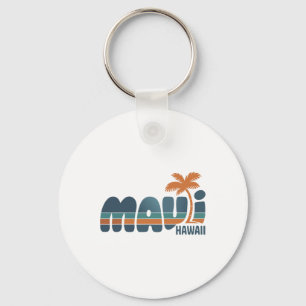 Maui Hawaii Vintage Surf Beach Surfing 70's Retro  Key Ring