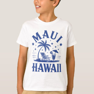 Maui Hawaii Vintage Surf Beach Surfing 70's Retro T-Shirt