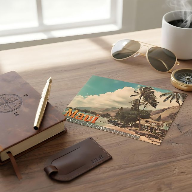 Maui Hawaiian island vintage travel post card (Creator Uploaded)
