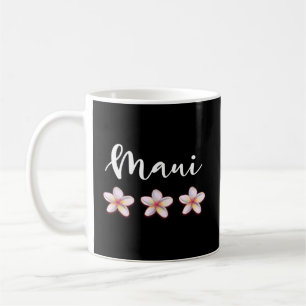Maui Hawaiian Plumeria Vacation Luau Coffee Mug