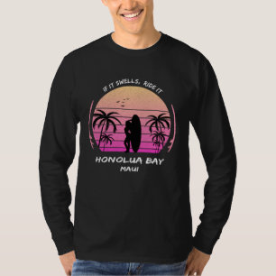 Maui Honolua Bay Surf Palms Hawaii Waikiki Sea Sou T-Shirt