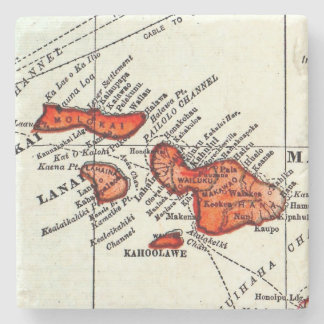Maui, Lanai, Molokai Hawaiian Islands Stone Coaster