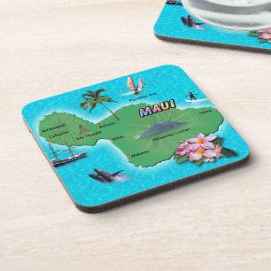 Maui Map Coaster