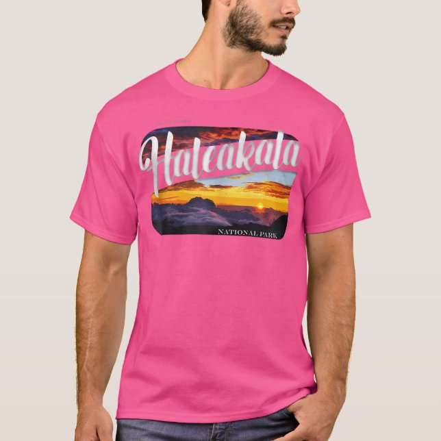 Maui National Park Sunrise Haleakala Hiking T-Shirt (Front)