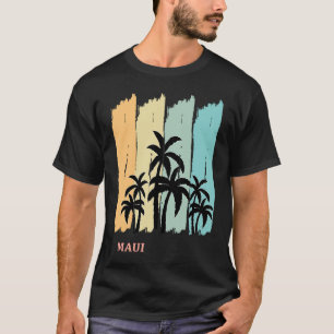 Maui Palms Sun Hawaii Surf Aloha Oahu Waikiki Sou T-Shirt