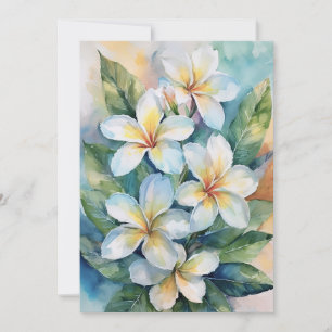 Maui Plumeria Holiday Card