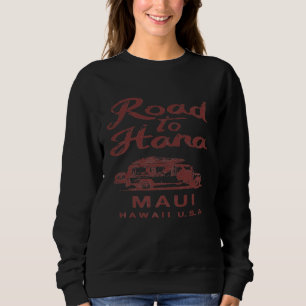 MAUI Road to Hana Hawaii Surf Van Hawaiian Premium Sweatshirt
