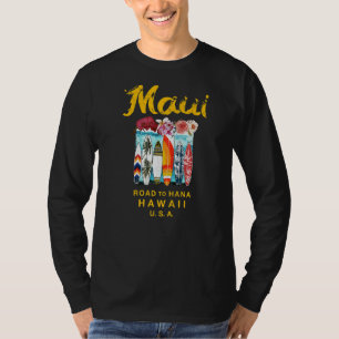 Maui Road to Hana Surfing Hawaiian T-Shirt