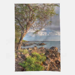 Maui shoreline  tea towel
