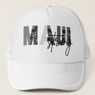 Maui Strong Gray Army Pattern Trucker Hat