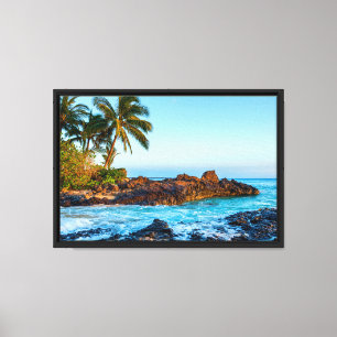 Maui Sunset at Secret Beach at Sunset Canvas Print