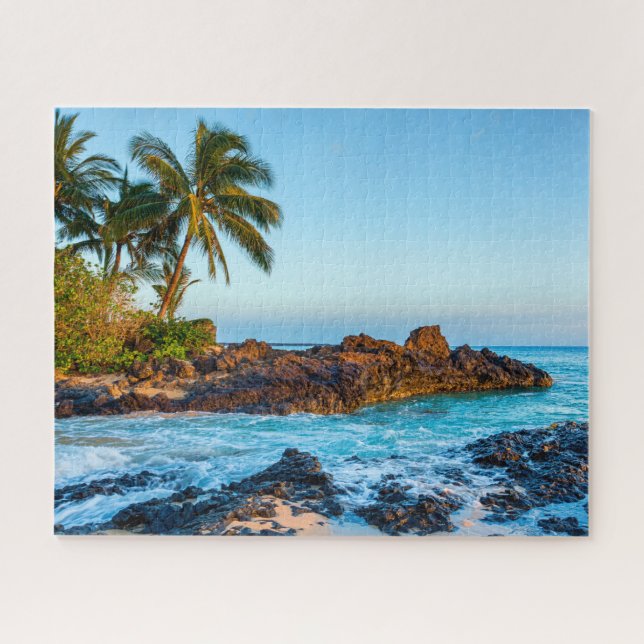 Maui Sunset at Secret Beach at Sunset Jigsaw Puzzle (Horizontal)