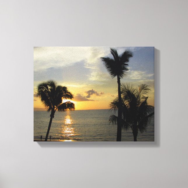 Maui Sunset Canvas Print (Front)