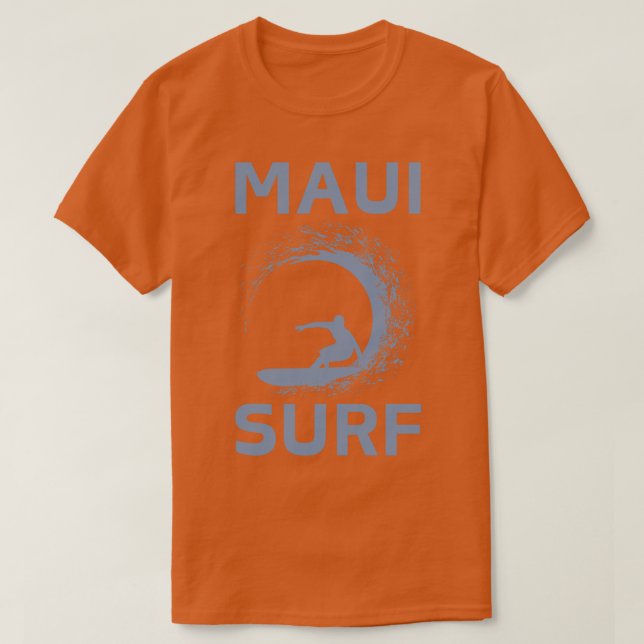 Maui Surf Blue Hawaii TShirt (Design Front)