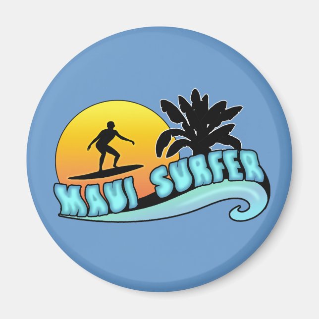 Maui Surfer Magnet (Front)