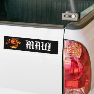 MAUI - Tribal Honu Lava Bumper Sticker