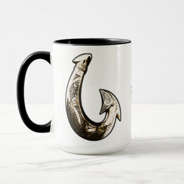 Maui Tribal Hook Mug (Left)
