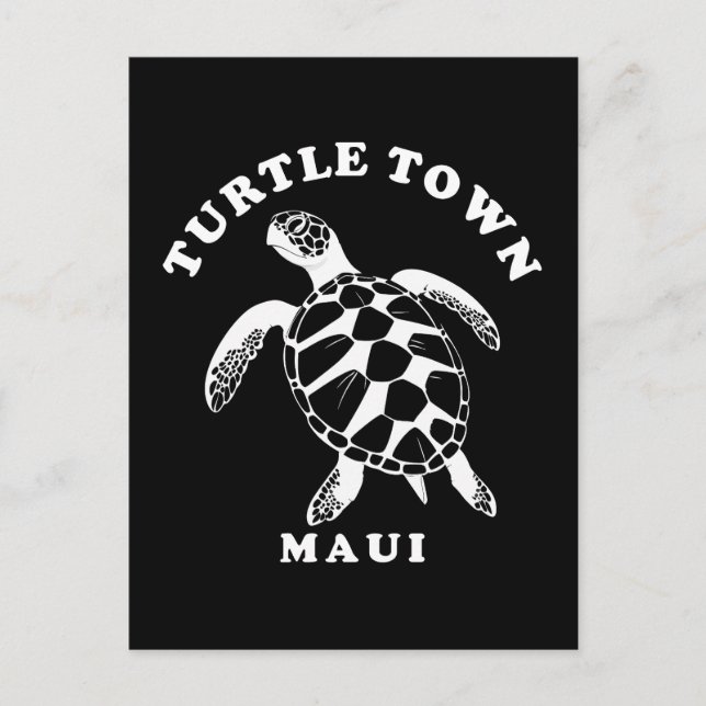 Maui Turtle Town Postcard (Front)