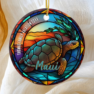 Maui Vacation Souvenir Ceramic Tree Decoration
