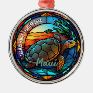 Maui Vacation Souvenir  Metal Tree Decoration