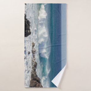"Maui Waves" - Nature Photography Bath Towel Set