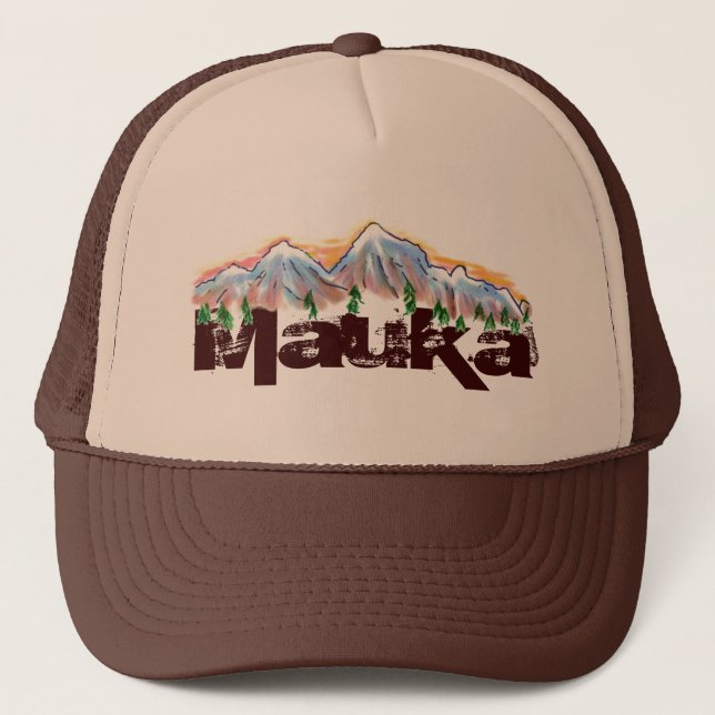 Mauka towards the mountains hawaiian hat (Front)