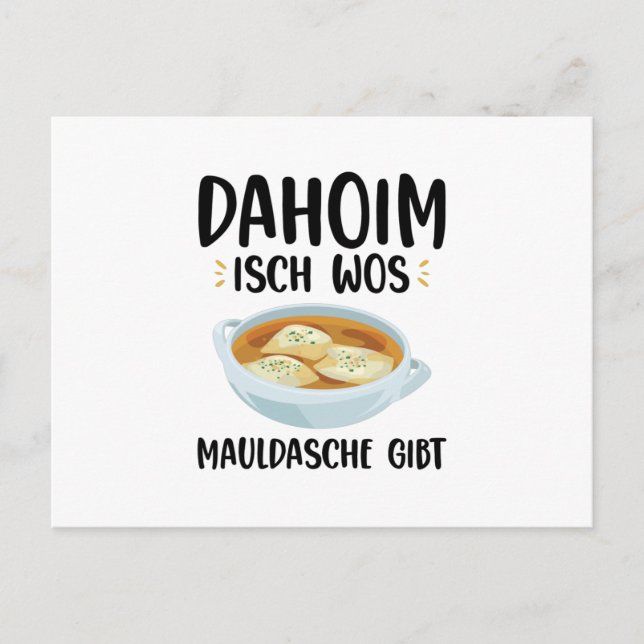 Maultaschen Postcard (Front)