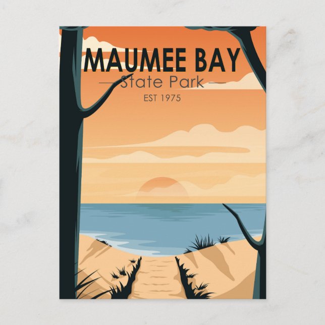 Maumee Bay State Park Ohio Vintage Postcard (Front)