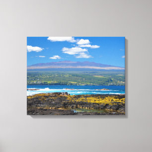 Mauna Kea and Hilo Bay Canvas Print