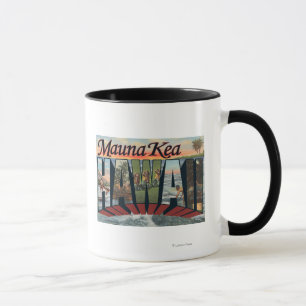 Mauna Kea, Hawaii - Large Letter Scenes Mug