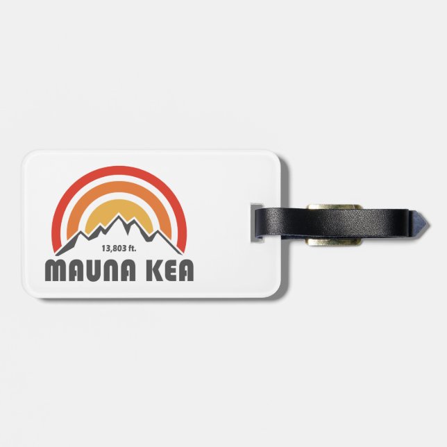 Mauna Kea Luggage Tag (Back Horizontal)