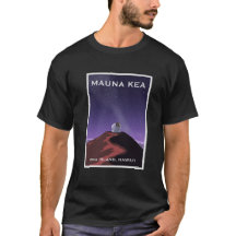 Mauna Kea Starry Sky Retro Poster T-Shirt