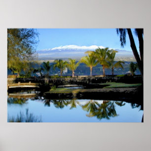 Mauna Kea with Snow Poster