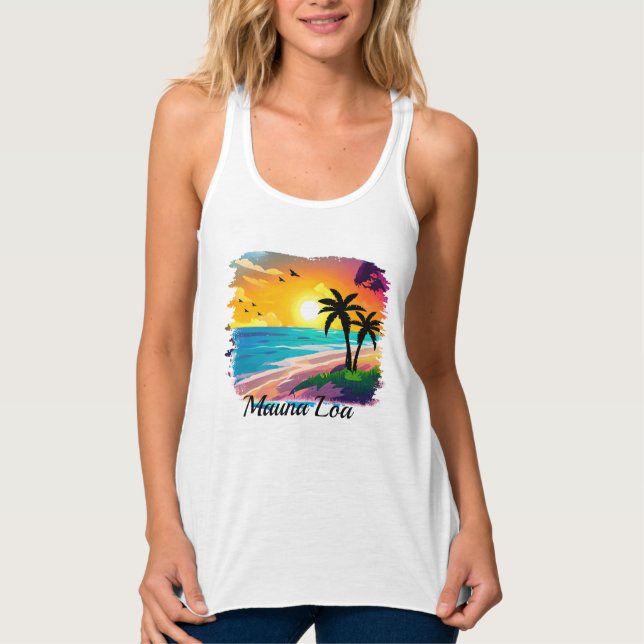 Mauna Loa Hawaii Tank - Women's Vacation Top (Front)