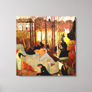 Maurice Denis - Easter Mystery, fine art painting Canvas Print