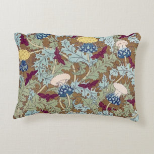 Maurice Pillard Verneuil Exotic flowers pattern Decorative Cushion