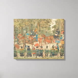 Maurice Prendergast - Central Park, 1901 Canvas Print