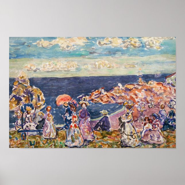 Maurice Prendergast - On the Beach Poster (Front)