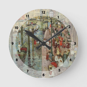 Maurice Prendergast- The Grand Canal, Venice Round Clock