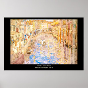Maurice Prendergast's Venetian Canal Scene Poster