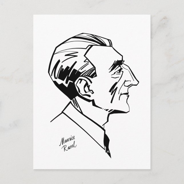 Maurice Ravel Postcard (Front)