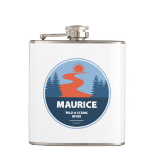 Maurice Wild And Scenic River Hip Flask
