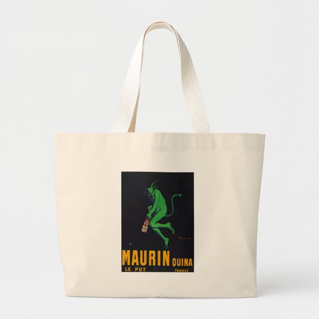 Maurin Quina Absinthe Large Tote Bag (Front)