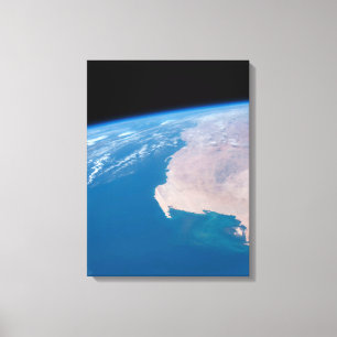 Mauritania And Western Sahara Off Coast Of Africa Canvas Print